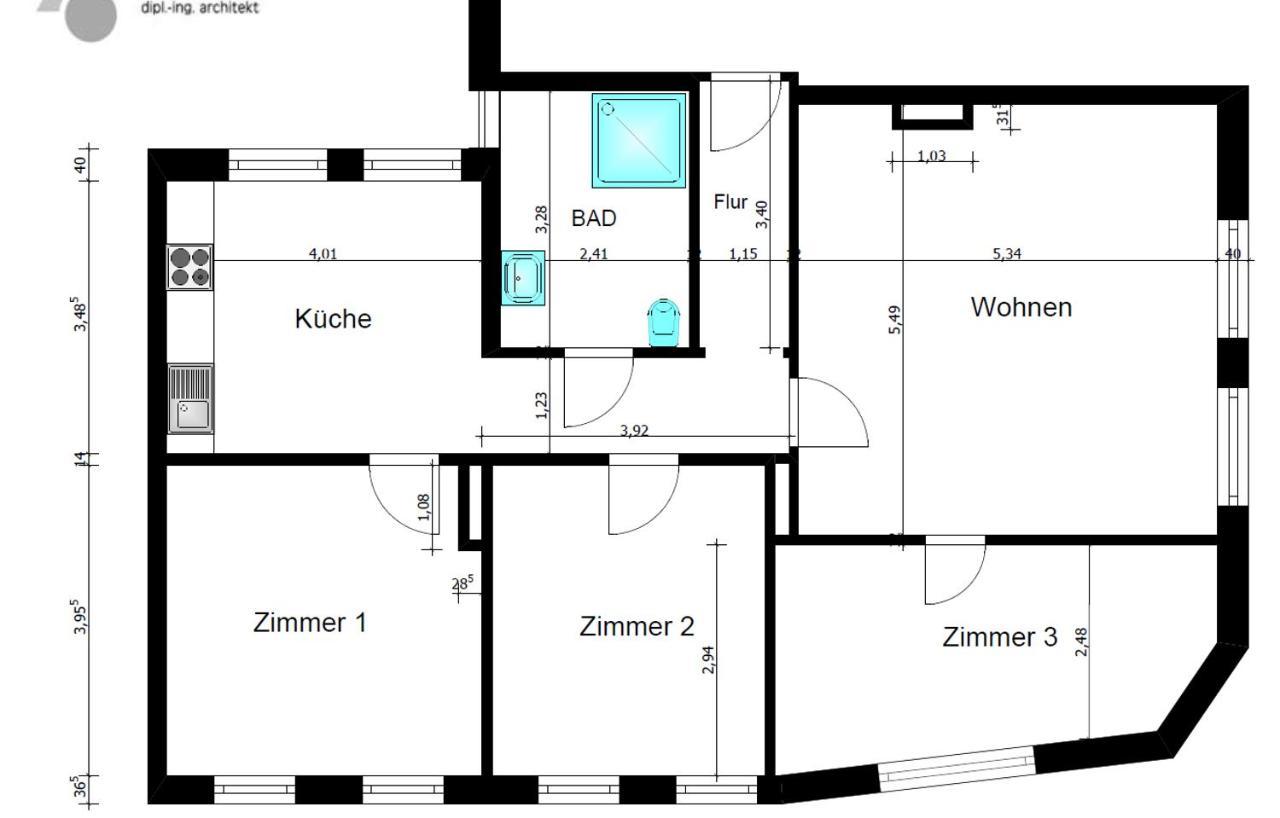 6 Personen Ferienwohnung - In Der Innenstadt Wilhelmshaven Eksteriør billede
